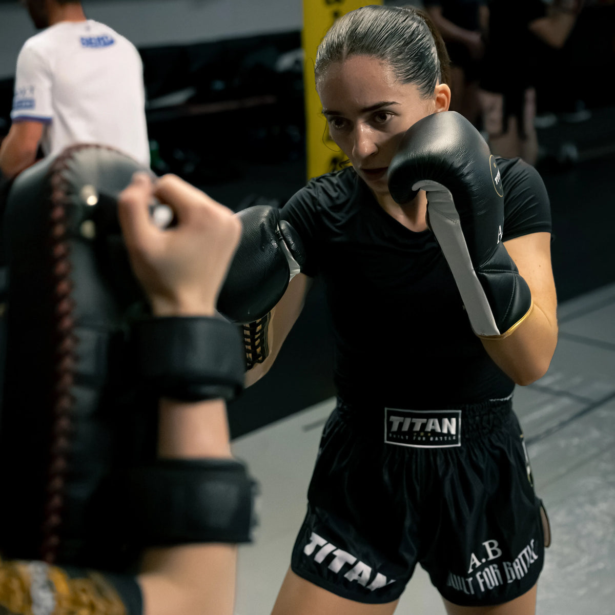 TITAN MUAY THAI SHORTS - MIDNIGHT BLACK