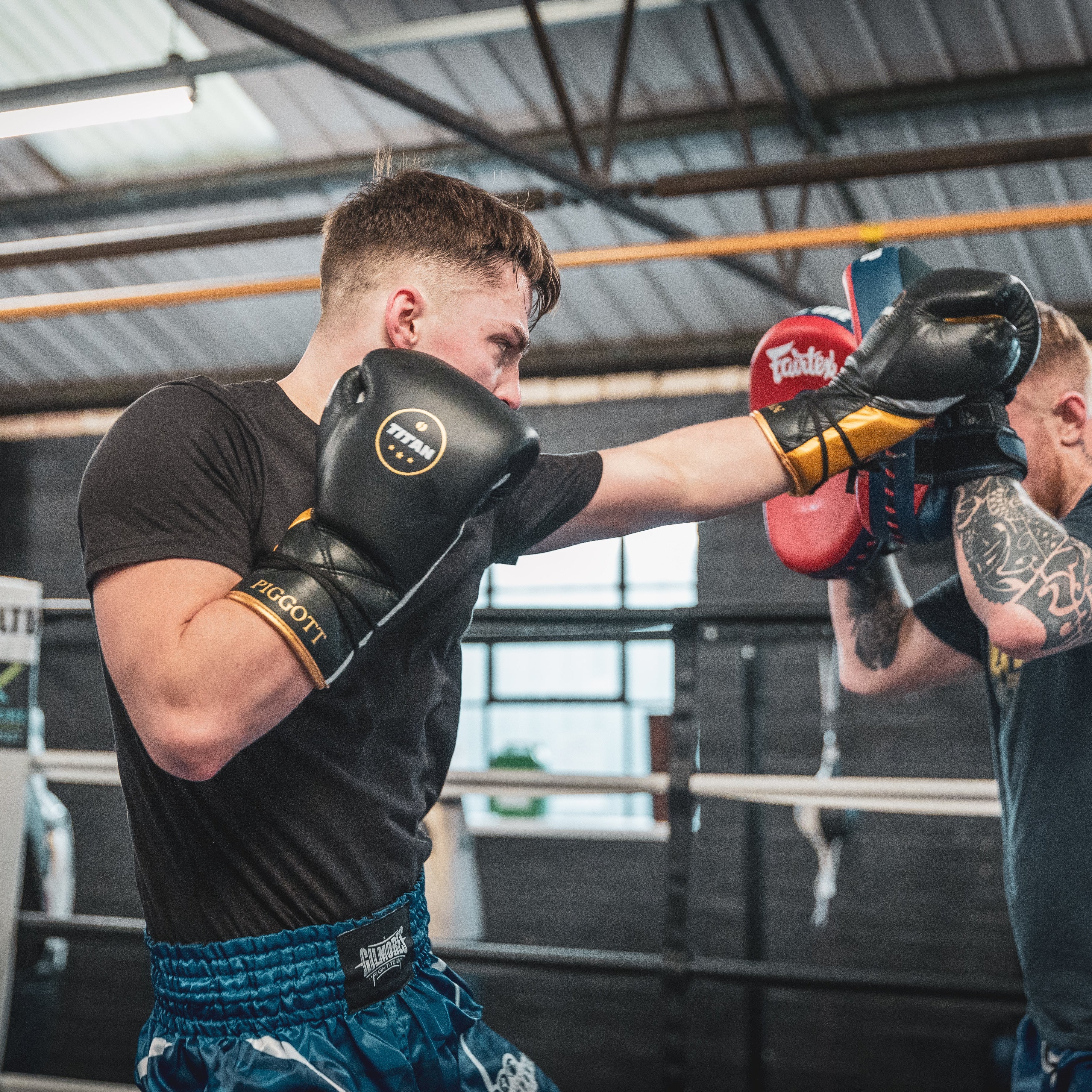 Titan Velocity 3.0 Lace-Up Boxing Gloves Midnight Black – premium Mexican-style sparring gloves with horsehair padding