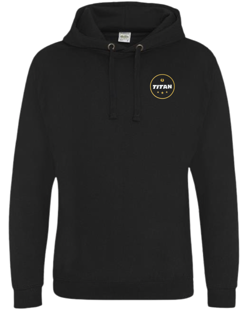 TITAN TRAINING HOODY - MIDNIGHT BLACK