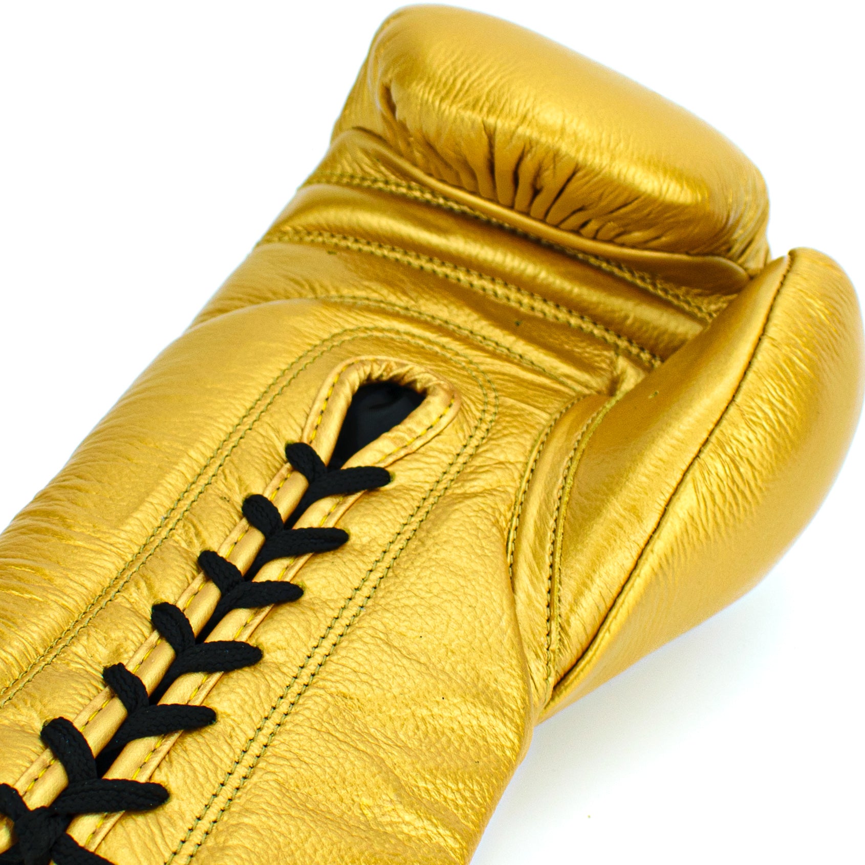 10oz HORSE HAIR FIGHT GLOVES GOLD