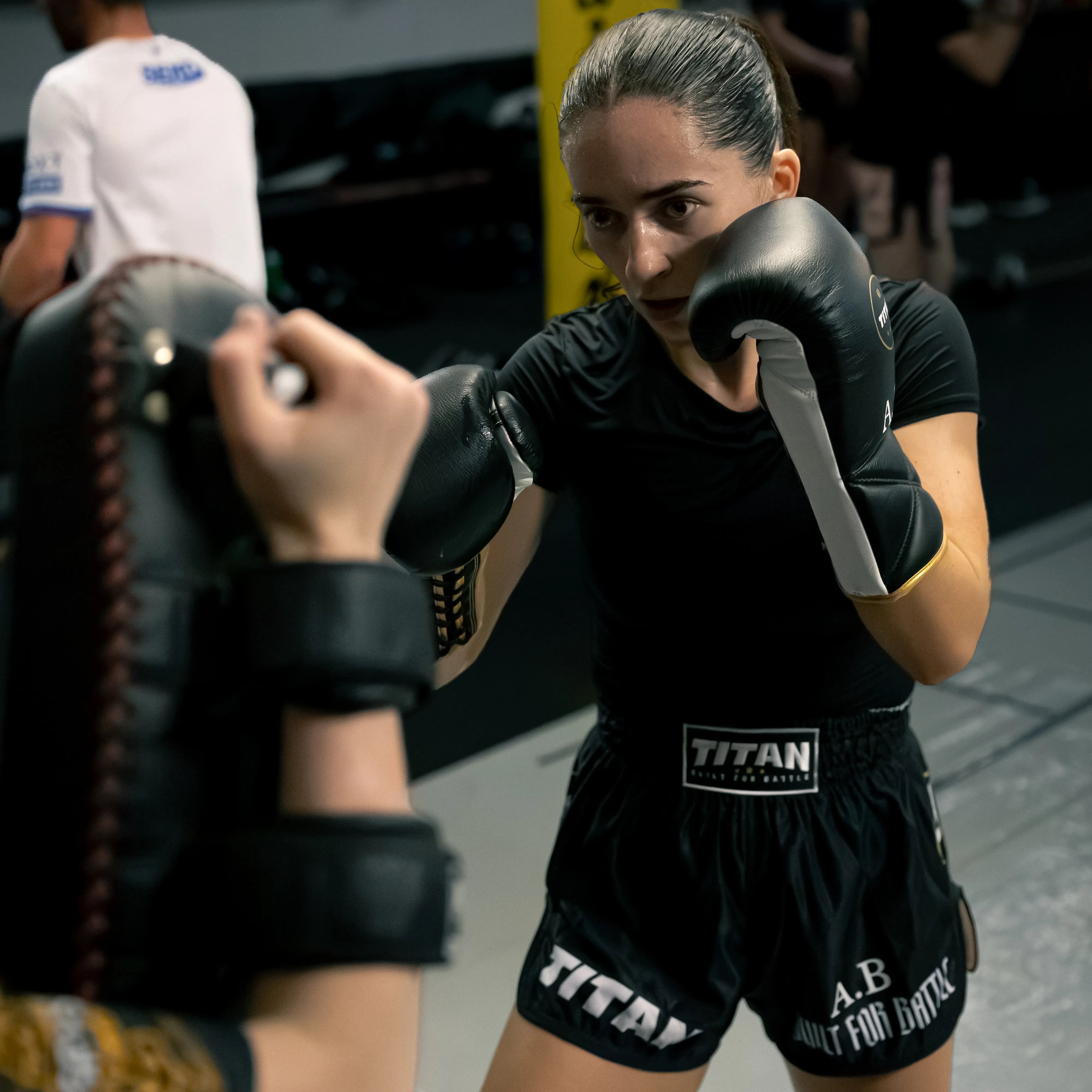TITAN MUAY THAI SHORTS - MIDNIGHT BLACK