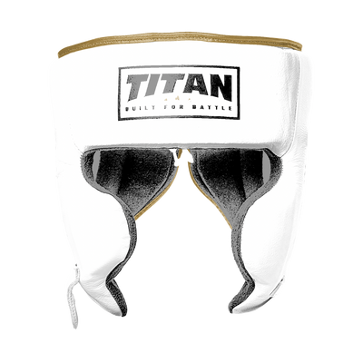 Titan Bespoke Osiris Boxing Headguard – custom Italian leather personalised sparring and boxing headguard