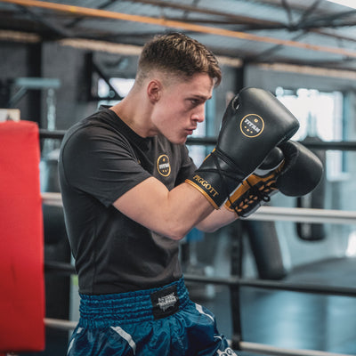 Titan Velocity 3.0 Lace-Up Boxing Gloves Midnight Black – premium Mexican-style sparring gloves with horsehair padding