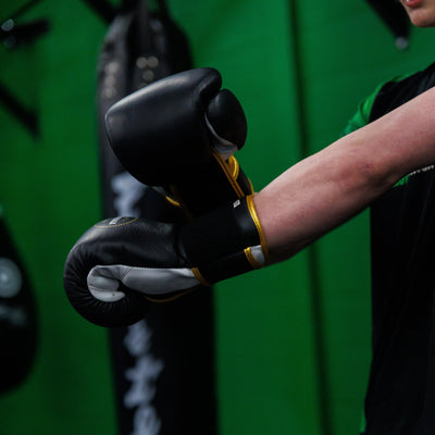 Velocity 3.0 Velcro Boxing Gloves – Midnight Black