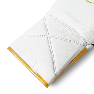 Custom 10oz Horse Hair Fight Gloves Polar White