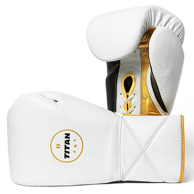 Velocity 3.0 Lace-Up Boxing Gloves – Polar White