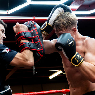 Titan Velocity 3.0 Velcro Boxing Gloves in Midnight Black — product view 7