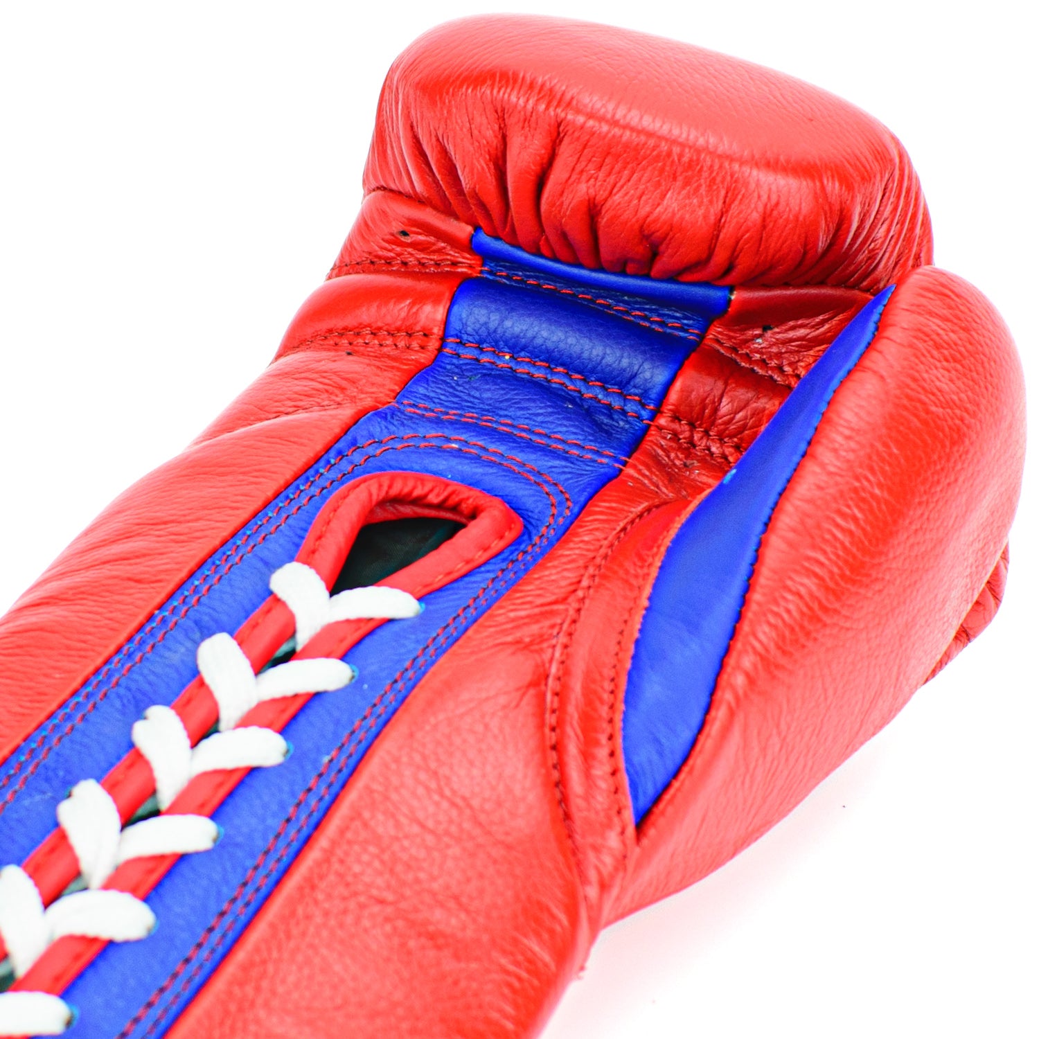 10oz HORSE HAIR FIGHT GLOVES CRIMSON & ROYAL BLUE