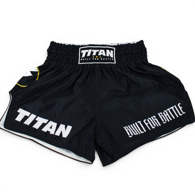 TITAN MUAY THAI SHORTS - MIDNIGHT BLACK