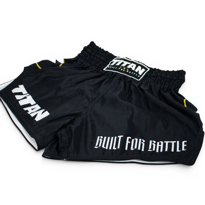 TITAN MUAY THAI SHORTS - MIDNIGHT BLACK