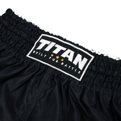 TITAN MUAY THAI SHORTS - MIDNIGHT BLACK