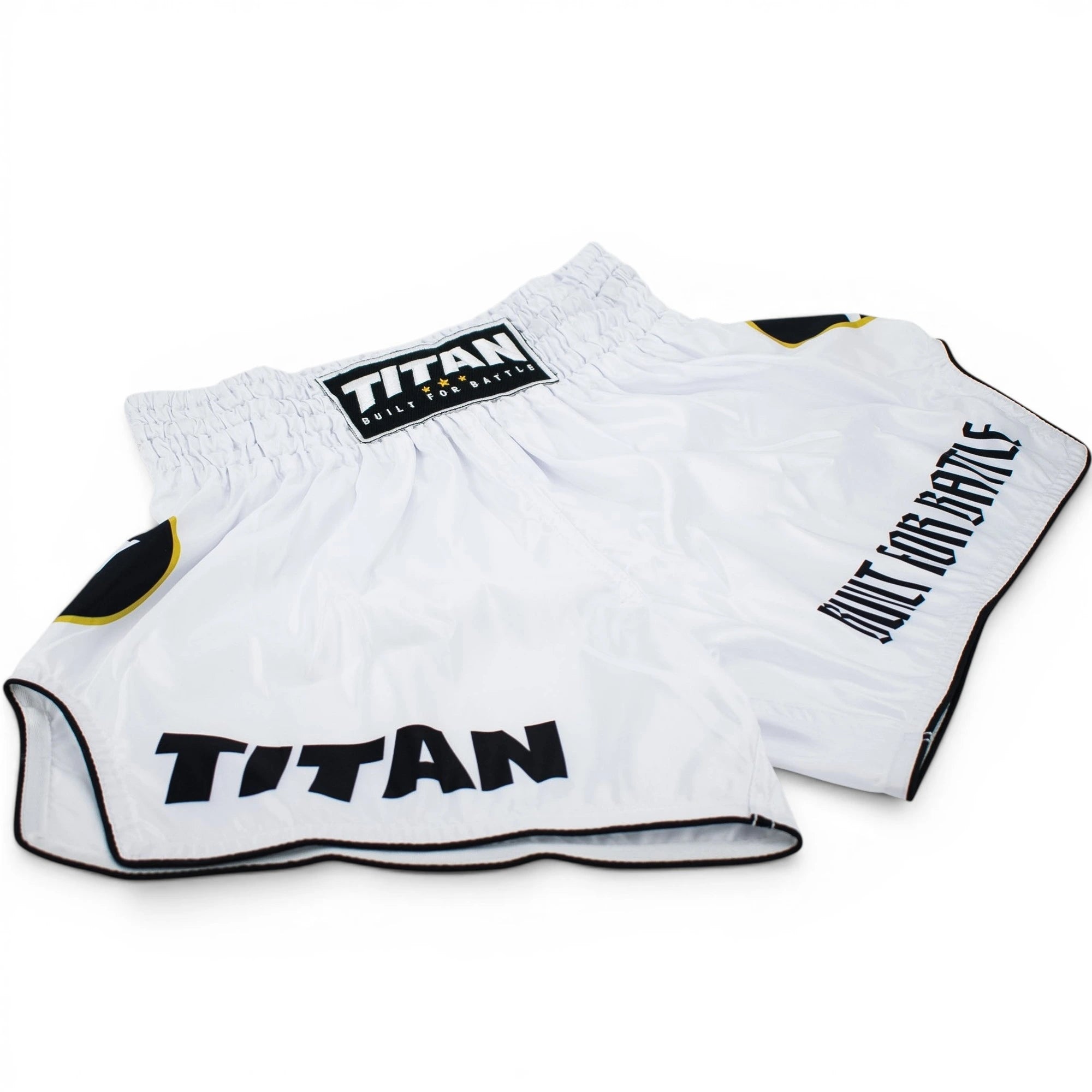 TITAN MUAY THAI SHORTS - POLAR WHITE