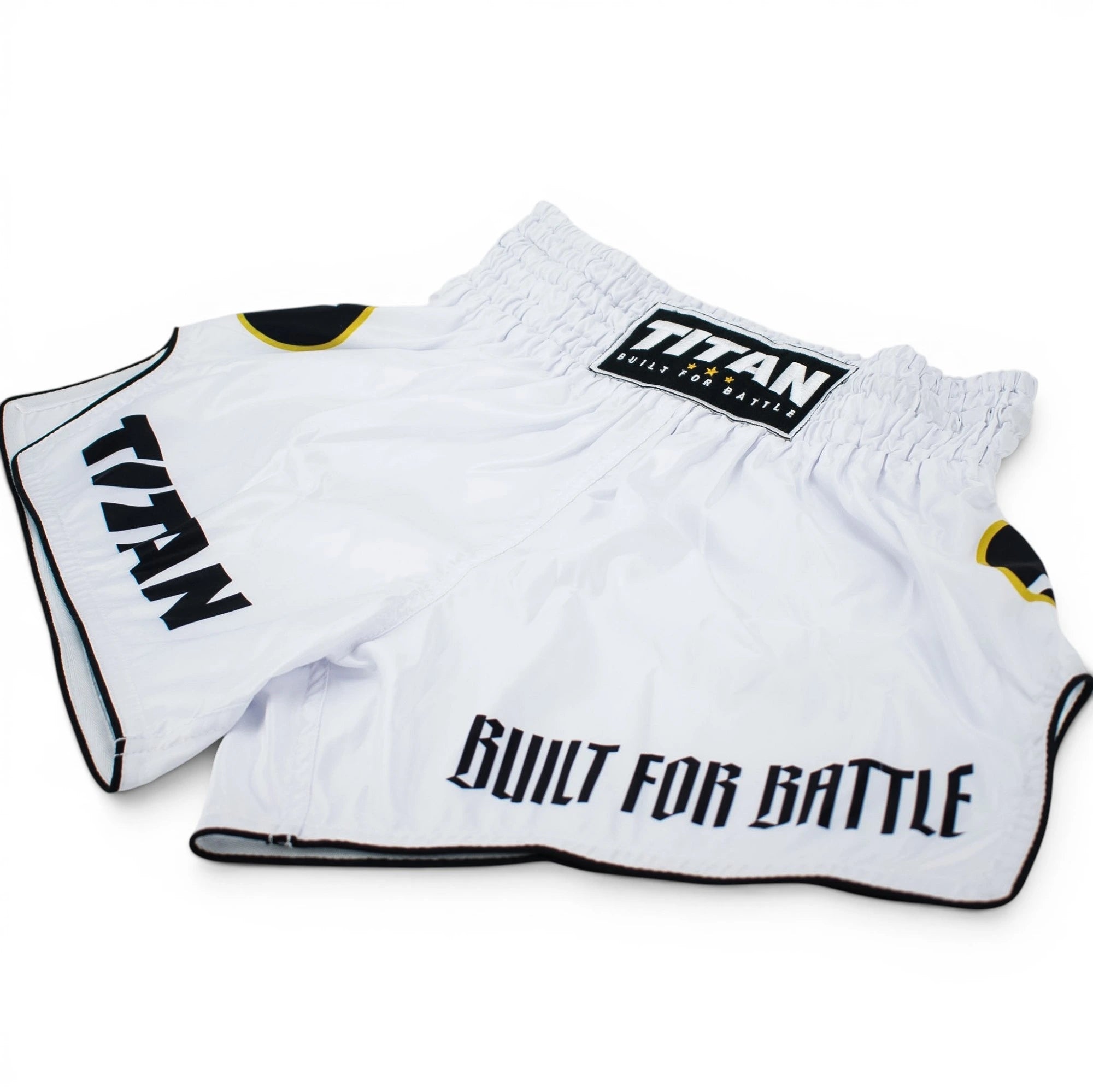TITAN MUAY THAI SHORTS - POLAR WHITE