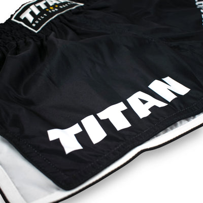 TITAN MUAY THAI SHORTS - MIDNIGHT BLACK